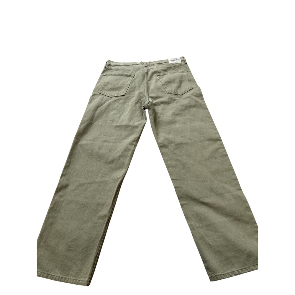Levis SilverTab Loose Fit Jeans Olive Green Drab Mens 34x32 Relaxed Wide Leg